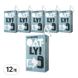 OATLY 原味燕麥奶, 250ml, 12瓶