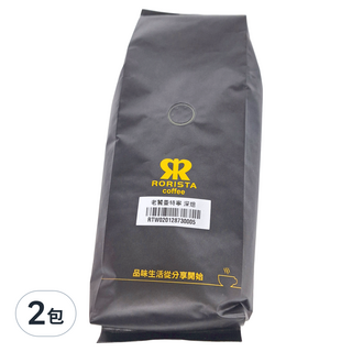 RORISTA 蘿莉絲塔 老饕曼特寧 深焙 單品咖啡豆 450g, 咖啡豆(無研磨), 2包