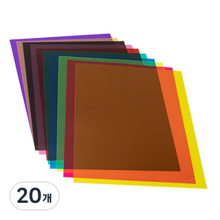 Khohimo PVC 彩色玻璃紙, 210 x 297 mm, 20個