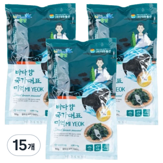 海洋香氣 國家代表 莞島乾海帶, 15個, 50g