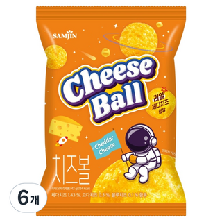 SAMJIN 三進 起司球, 6個, 42g