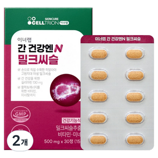 이너랩 간 건강엔N 밀크씨슬 15g, 2개, 30정