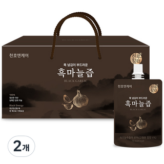 천호엔케어 목 넘김이 부드러운 흑마늘즙, 2.1L, 2개