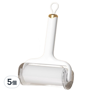 橡合杉 水洗粘毛器 白色, 5個