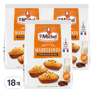 St Michel 巧克力豆瑪德蓮, 175g, 18個