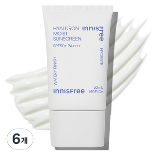 INNISFREE 玻尿酸保濕水感防曬霜 SPF50+ PA++++, 6條, 50ml