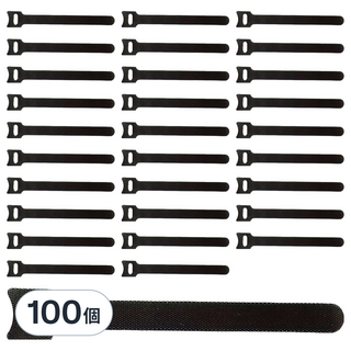 Ender 魔鬼氈束線帶, 100個, 黑色