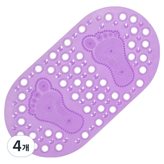 Poten-kit 實用方便腳底按摩墊 68 x 37 cm, 4個, 紫色