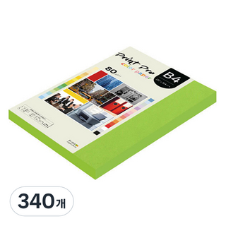 paperculture Print Pro 彩色影印紙 No 10 鮮綠色 80g, B4, 340個