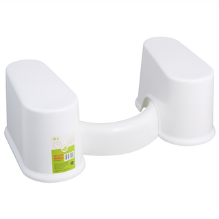 康逸 舒適弧形馬桶腳踏凳 F031, 白色