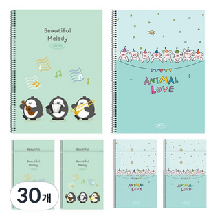 YOUNG ART 小學線圈筆記本 國語 10格, 30個, 隨機出貨