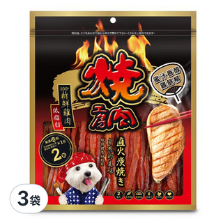 燒肉工房 犬用零食, #2 蜜汁雞腿柳, 160g, 3袋