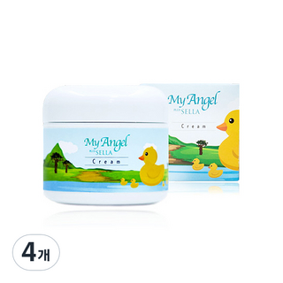 SELLA 유아용 마이엔젤 크림, 4개, 60ml