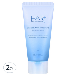 HAiR Plus 蛋白質鏈鍵極度受損髮質護理高蛋白專業護髮素, 50ml, 2個