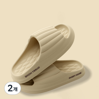 ARYKO 蓬鬆雲朵室內拖鞋, 2個, 象牙白