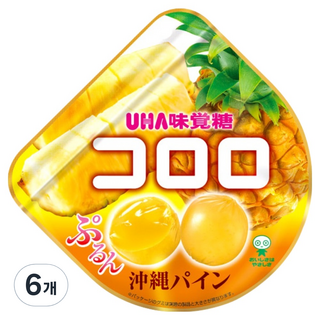 UHA 味覺糖 Cororo 酷露露 鳳梨味果凍, 40g, 6個