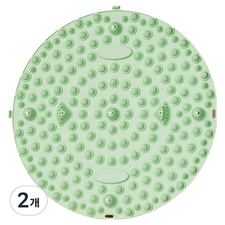 B2WIN 涼感足部指壓按摩墊 48cm, 綠色, 2個