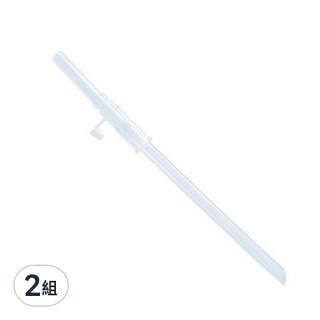 KU.KU Duckbill 酷咕鴨 亮彩訓練杯吸管組 彈性吸管 安全矽膠吸管 耐熱180度, 2組