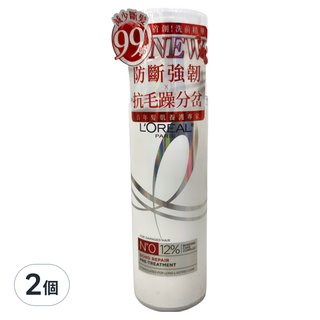 L'OREAL PARiS 巴黎萊雅 髮芯修護強化洗前精華 防斷強韌 抗毛躁分岔, 300ml, 2個