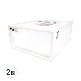 KEYWAY 聯府 雙抽屜整理箱 30L, 透明色, 2個