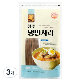 CHOUNGSOO FOOD 清涼冷麵麵條, 3個, 650g