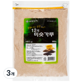 Tk Foods 12種穀物麵茶粉, 3包, 800g