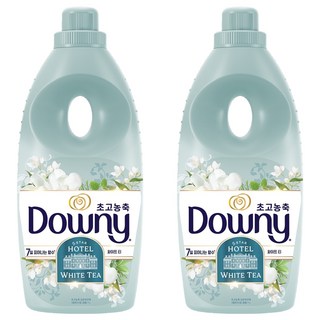 다우니 7일향수 초고농축 섬유유연제 화이트티 본품, 2개, 1L