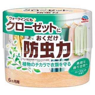 EARTH 地球製藥 植物系香氛驅蟲消臭劑 植物性防蟲精華友善環境 衣櫥櫃適用 散發薄荷香, 300ml, 1盒
