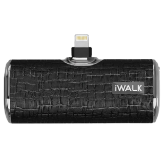 Iwalk Battery 皮革口袋行動電源 Lightning 原廠保固, 黑色, DBS4500L
