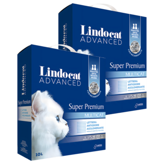 Lindocat 歐洲之星 雙效除臭城市貓砂 10L, 2包, 9kg, 無香