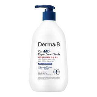 Derma B 神經醯胺潤膚沐浴乳, 舒緩乾燥引起的瘙癢, 豐富柔軟的泡沫質地, 400ml, 1瓶