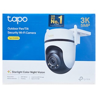 tp-link 3K 500萬畫素AI旋轉戶外無線網路攝影機 IP CAM 全彩夜視/IP66防水/512G, 1個, Tapo C530WS