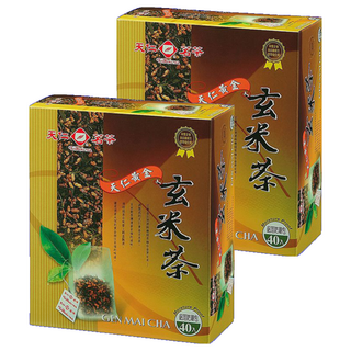 天仁茗茶 黃金玄米茶 鋁箔防潮包, 3g, 40包, 2盒