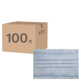 郡昱 平面口罩 兒童用, 夏雪草灰, 50片, 2盒