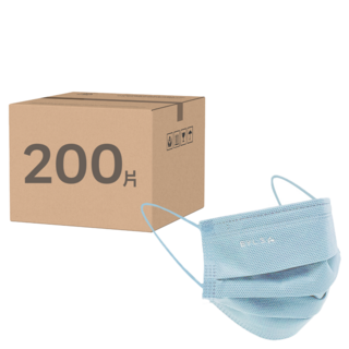 EYL'S 艾爾絲 成人平面醫用口罩, 湖水藍, 50片, 4盒