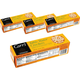 Carr's 鹹味餅乾 烤大蒜&香草口味, 120.5g, 4盒