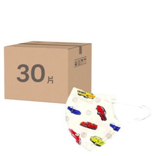 Star-An 星安 兒童3D立體醫療用口罩 未滅菌, 車車總隊, 30片, 1盒