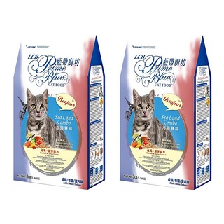 LCB 藍帶廚坊 成貓/老貓/室內貓 海陸雙拼 化毛+潔牙配方 乾飼料 1.36kg, 化毛 + 潔牙配方, 2袋