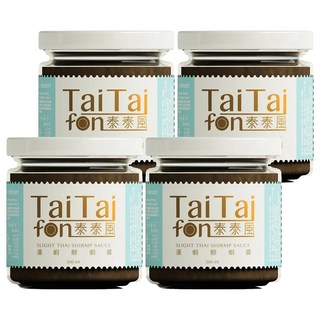 TaiTaifon 泰泰風 暹蝦鮮蝦醬 亞洲風味 潮式泰菜 All in one 方便醬, 200g, 4罐