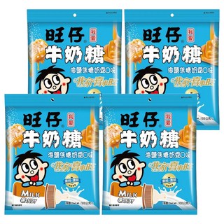 旺旺 旺仔牛奶糖 海鹽焦糖奶霜口味, 4包, 100g