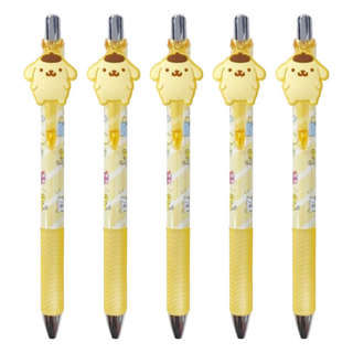 Sanrio 三麗鷗 原子筆 布丁狗 橘色, 黃色, 5支