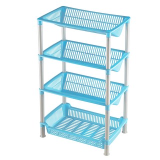 KEYWAY 聯府 新格浴室四層架, 藍色, 1個