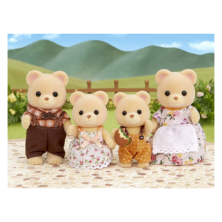 森林家族 黃熊家庭組 1組 - 可愛玩偶 角色扮演遊戲 激發孩子創造力