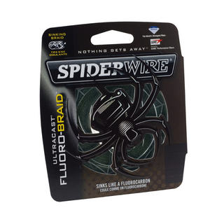 SPIDERWIRE UltraCast FluoroBraid高比重編織線/蜘蛛線, 50LB 300YD (6), 叢林綠, 1個