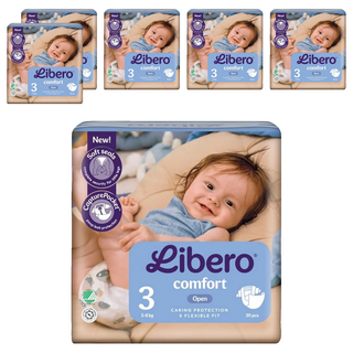 Libero 麗貝樂 Comfort 黏貼型尿布 5~9kg, 第3階段, 180片