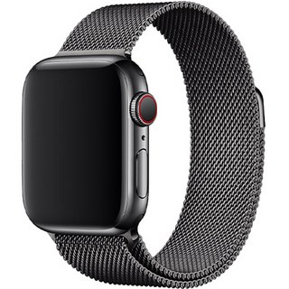 Smer Apple Watch 7/6/SE/5/4/3 米蘭錶帶 42/44/45 毫米, 槍黑色, 1個