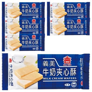 義美 夾心酥 牛奶, 152g, 6包