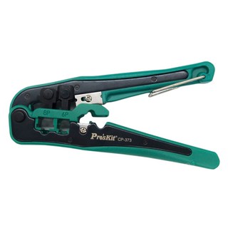 Pro'sKit 寶工 4/6/8P網路壓著鉗 CP-373 綠 + 黑, 1個