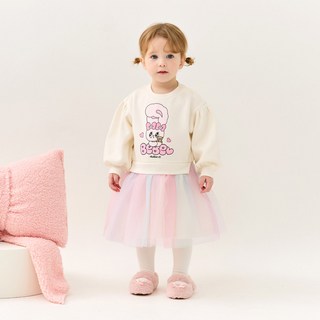 Esther Bunny Little Angel 紗質人造貂皮刷毛連身裙