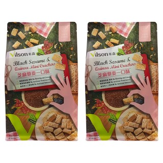 Vilson 米森 芝麻藜麥一口酥 5包, 2袋, 100g
